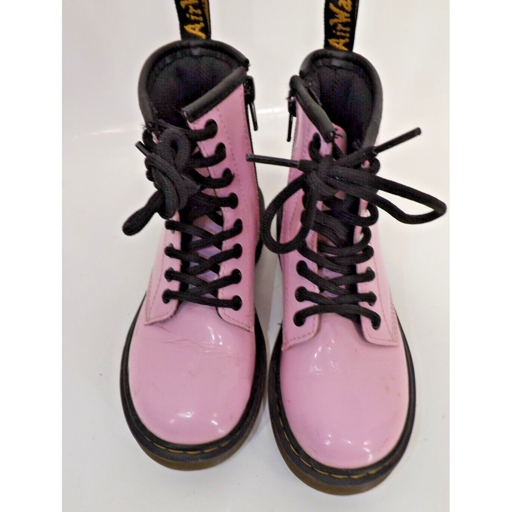 Dr. Martens  1460 J - Children's DOCS Shiny PINK Boots  - Child size 12 US - Picture 6 of 12